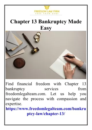 Chapter 13 Bankruptcy Made Easy