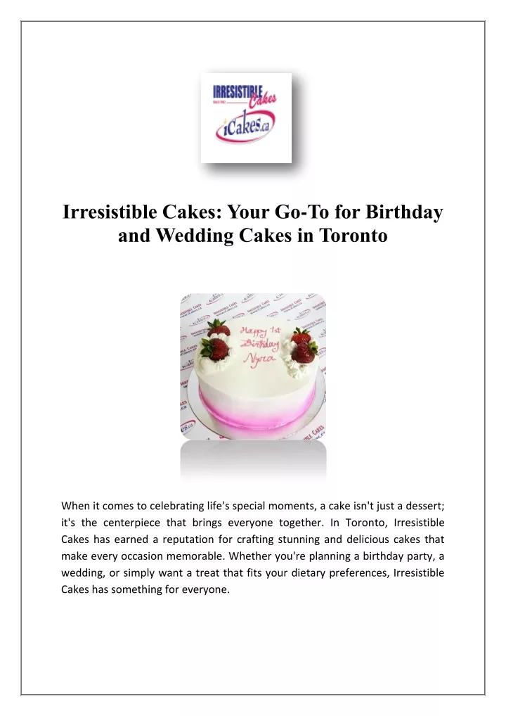 irresistible cakes your go to for birthday