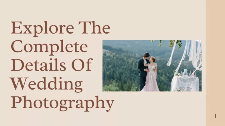 explore the complete details of wedding