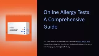 online allergy tests a comprehensive guide