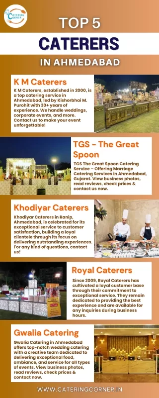 Top 5 Caterers in Ahmedabad - Catering Corner