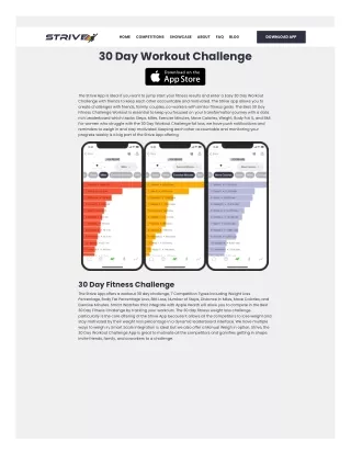 30 Day Workout Challenge: Transform Your Fitness Journey