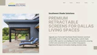 Premium Retractable Screens for Dallas Living Spaces