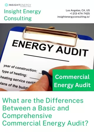 What are the Differences Between a Basic and Commercial Energy Audit ?