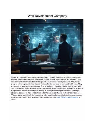 web development company