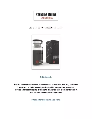 USA steroids | Steroidsonline-usa.com