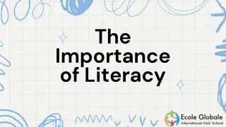 the importance of literacy