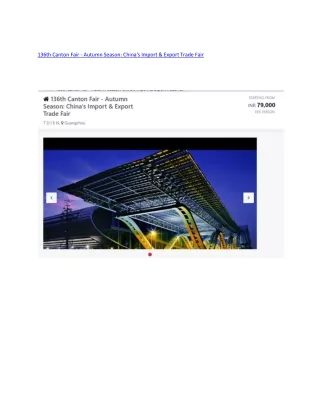 136th canton fair autumn season china s import