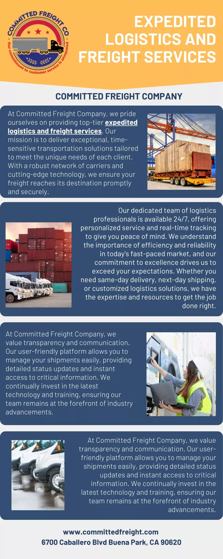 expedited logistics and freight services