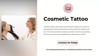 Expert Cosmetic Tattoo Services at Lady Lash