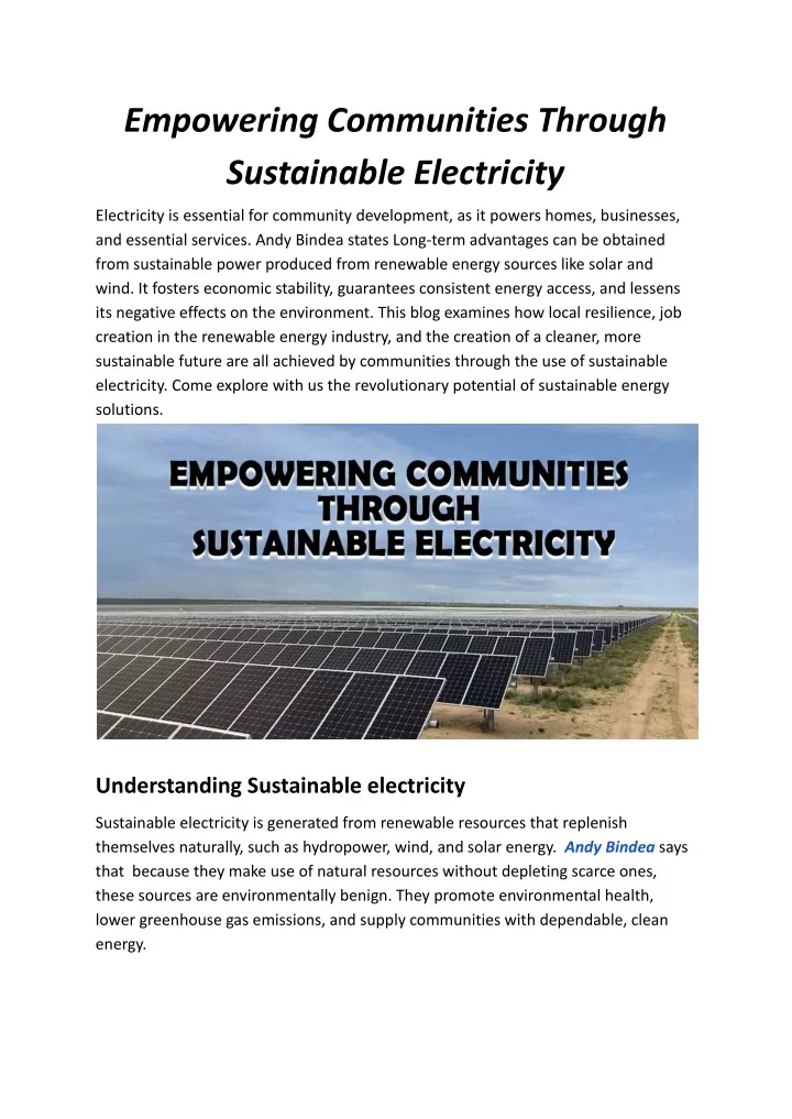 empowering communities through sustainable