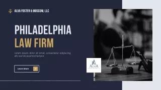 Choose Alva Foster & Moscow, LLC for Expert Legal Representation