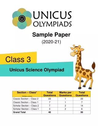 sample paper 2020 21