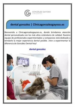 dental gonzalez Clinicagonzalezgayoso.es