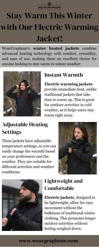 Stay Warm This Winter with Our Electric Warming Jacket!