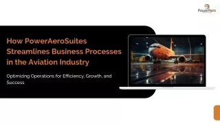 How PowerAeroSuites Streamlines Business Processes in the Aviation Industry?