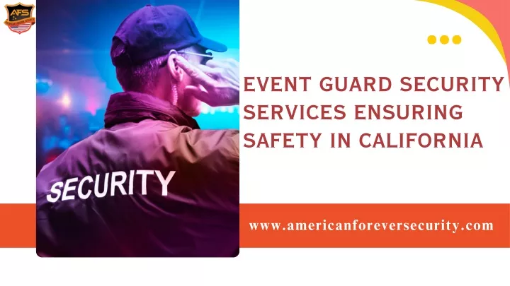 event guard security services ensuring safety