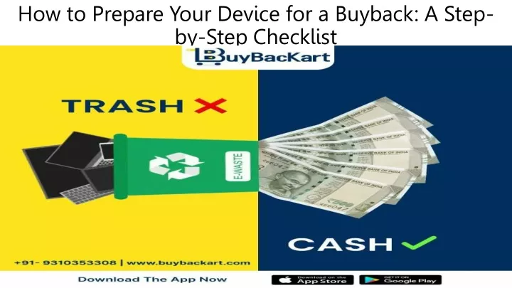 how to prepare your device for a buyback a step