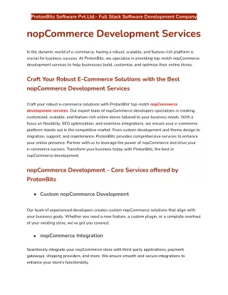 protonbits software pvt ltd full stack software
