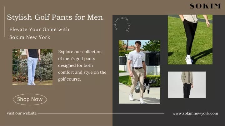 stylish golf pants for men