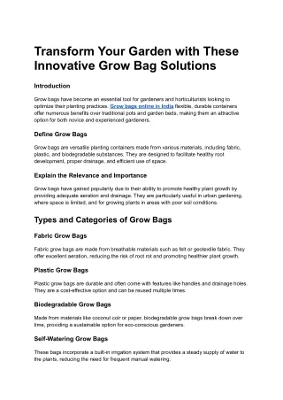 transform your garden with these innovative grow