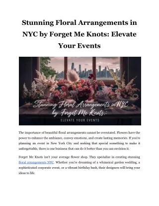 stunning floral arrangements in