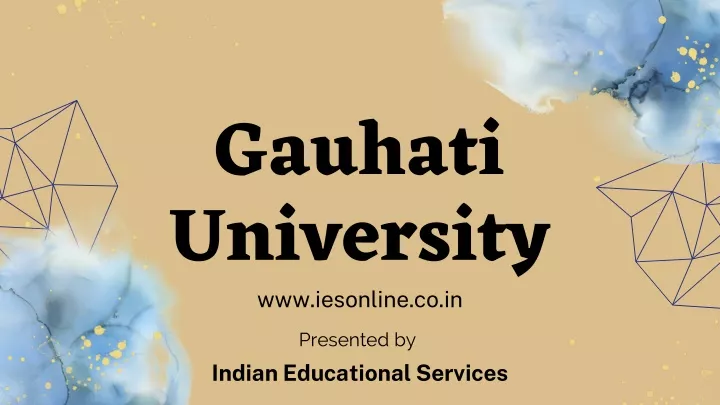 gauhati university www iesonline co in