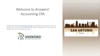 Tax Preparation Services San Antonio