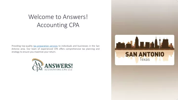 welcome to answers accounting cpa