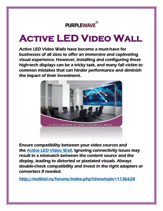 Active LED Video Wall