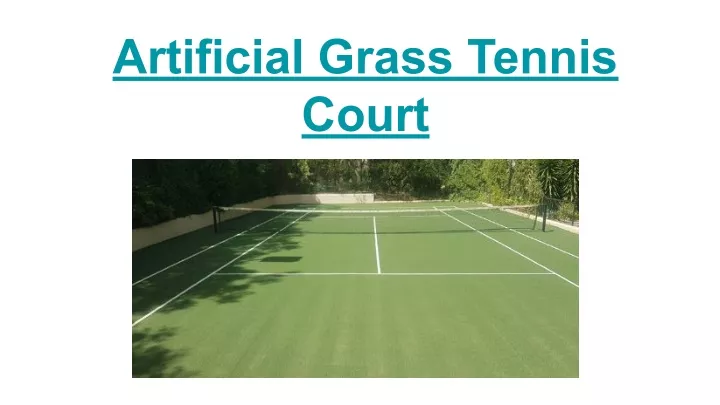 artificial grass tennis court