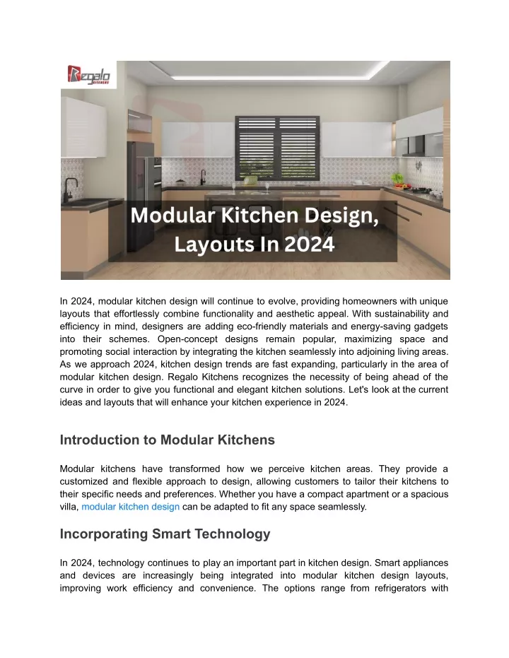 in 2024 modular kitchen design will continue