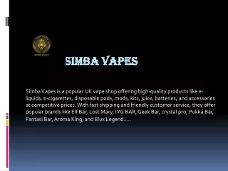 Simba vapes
