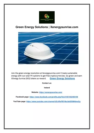 Green Energy Solutions