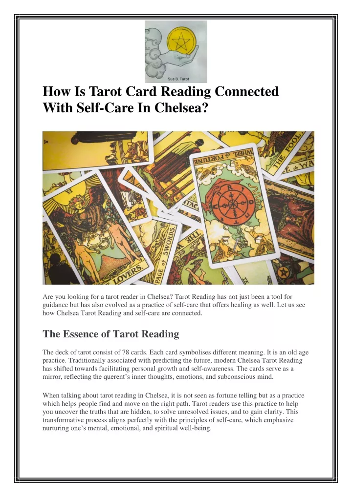 how is tarot card reading connected with self