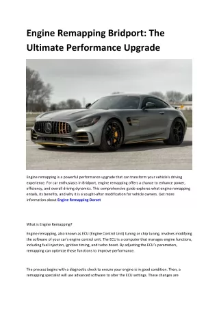 engine remapping bridport the ultimate