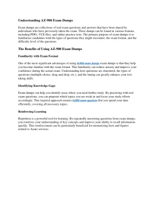 understanding az 900 exam dumps