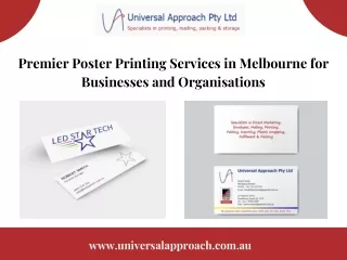 Premier Poster Printing Services in Melbourne for Businesses and Organisations