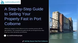 A Step by Step Guide to Selling Your Property Fast in Port Colborne!