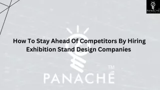 How To Stay Ahead Of Competitors By Hiring Exhibition Stand Design Companies