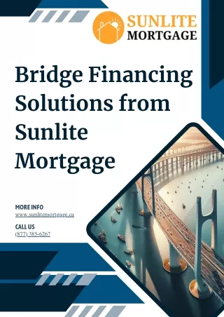 Bridge Financing Solutions from Sunlite Mortgage