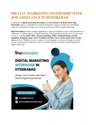 DIGITAL MARKETING JOB ASSISTANCE 1