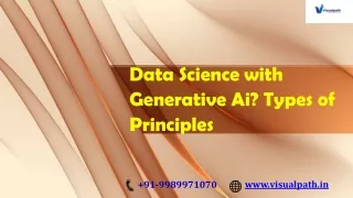 data science with generative ai types