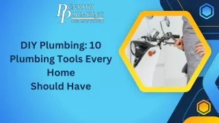 DIY Plumbing 10 Plumbing Tools Every Home  Should Have Presentation