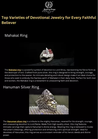 Top Varieties of Devotional Jewelry for Every Faithful Believer