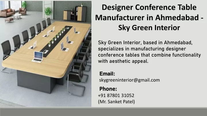 designer conference table manufacturer