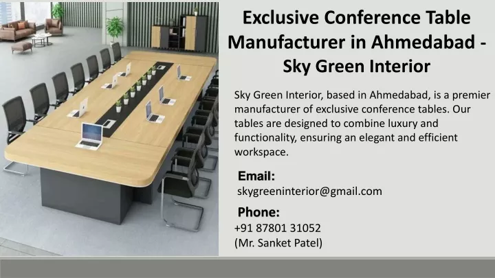 exclusive conference table manufacturer