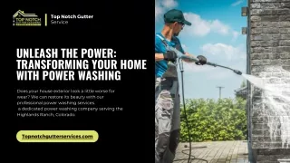 From Grime to Shine Unleash the Power of Power Washing