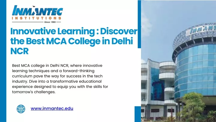 innovative learning discover the best mca college