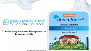 Meet Docs Made Easy, a Superior Document Generation App at Dreamforce 2024